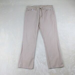 Polo Ralph Lauren Pants Mens 38 Brown Tan Denim Jeans‎ Cotton Pocket 38X32*